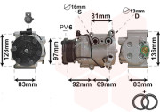 1800K171 kompresor klimatizace 1.8i, 2.0i VAN WEZEL