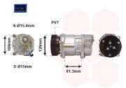 1800K267 VAN WEZEL kompresor klimatizace 2.8i VR6 (±AUT), 2.8i 12V VR6 1800K267 VAN WEZEL