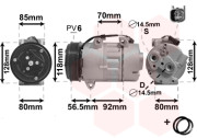 1800K394 kompresor klimatizace 2.0TDCi VISTEON VS VAN WEZEL