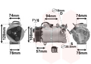 1800K450 3/10- kompresor klimatizace 2.0TDCi 1800K450 VAN WEZEL