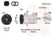 1800K469 9/09-9/11 kompresor klimatizace 2.2TDCi typ SANDEN 7V16 průměr řemenice 127 mm VAN WEZEL