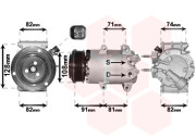 1800K570 kompresor klimatizace 1.25i, 1.4i, 1.6Ti, 1.5TDCi VAN WEZEL