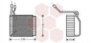 1800V110 výparník klimatizace AUT 18021893 VAN WEZEL