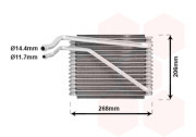 1800V269 výparník klimatizace zadní (±AUT) [217*205*90] 1800V269 VAN WEZEL