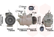 1801K704 kompresor klimatizace 2.0i 1801K704 VAN WEZEL