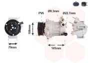 1801K733 kompresor klimatizace 1801K733 VAN WEZEL