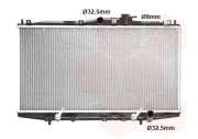 25002119 -12/02 chladič 1.8i 16V Vtec (+AUT±AC), 2.0i 16V Vtec (+AUT±AC), 2.3i 16V Vtec (+AUT±AC) [350*677*16] VAN WEZEL