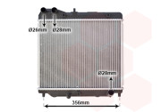 25002178 chladič 1.2i 8V(±AC), 1.4i 8V (±AUT±AC) [325*376*25] 25002178 VAN WEZEL