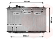 25002189 chladič 1.8i 16V Vtec [679*374*26] 25002189 VAN WEZEL