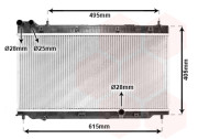 25002206 chladič 1.2i (±AC), 1.3i (±AC) 25002206 VAN WEZEL