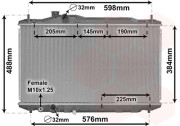 25002306 chladič 2.0i type R 25002306 VAN WEZEL