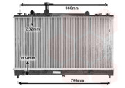 27002162 chladič 1.8i 16V (±AC), 2.0i 16V (±AC), 2.3i 16V (±AC) [375*735*16] 27002162 VAN WEZEL