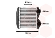 29004003 intercooler 0.6 (±AUT±AC) [170*218*50] 29004003 VAN WEZEL