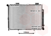 30002189 4/97-3/02 chladič 2.4i 18V (+A±AC), 2.6i 18V (+A±AC), 2.8i 18V (+A±AC), 3.2i 18V (+A±AC), 2.0D (+A+AC), 2.2D (+A+AC), VAN WEZEL