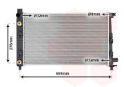 30002282 chladič 1.4i 8V (±A±AC), 1.6i 8V (±A±AC), 1.9i/2.1i 8V (±A±AC), 1.7CDi (+A±AC) [600*350*24] 30002282 VAN WEZEL