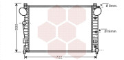 30002308 chladič 4.3i 24V (+AUT±AC) [640*462*24] 30002308 VAN WEZEL