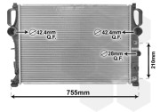 30002341 chladič 2.6i 18V (±AUT±AC), 3.2i 18V (+AUT±AC) [640*455*18] 30002341 VAN WEZEL