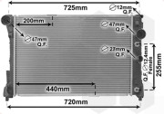 30002491 chladič C250CDi, C320CDi, C63AMG, E200CDI-E500, GLK250CDi, GLK320CDi vše AAC VAN WEZEL