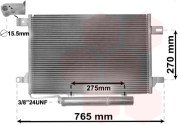 30005382 chladič klimatizace se sušičem 1.5i 8V , 1.7i 8V , 2.0i 8V , 2.0CDi [600*410*16] 30005382 VAN WEZEL