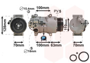 3000K434 kompresor klimatizace A 150, A 170, A 200, A 200 Turbo VAN WEZEL