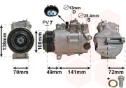 3000K560 kompresor klimatizace 3.0CDi DENSO VAN WEZEL