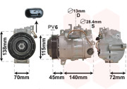 3000K710 kompresor klimatizace 2.2D 3000K710 VAN WEZEL