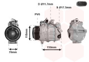 3001K707 kompresor klimatizace E400, AMG E43 3001K707 VAN WEZEL