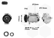 3001K722 kompresor klimatizace 2.0AMG, 2.2CDi 3001K722 VAN WEZEL