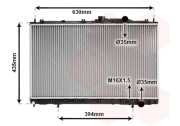 32002064 chladič 1.6i 16V (±AC), 1.8i (±AC), 1.8i 16V (±AC), 2.0i (±AC) [375*668*16] 32002064 VAN WEZEL