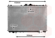 32002111 chladič 1.6, 1.8 [402*665*16] 32002111 VAN WEZEL