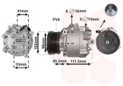 3201K701 kompresor klimatizace 1.8D, 2.2HDi 3201K701 VAN WEZEL