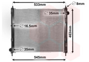 33002385 chladič 1.5DCi, Juke -5/14 VAN WEZEL