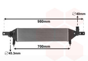 33004409 intercooler 1.6DCi [610*160*60] 33004409 VAN WEZEL