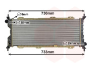 37002185 chladič 1.5D (±AC), 1.5TD (±AC), 1.7D (±AC), 1.7TD (±AC) [650*268*42] 37002185 VAN WEZEL