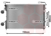 37002202 chladič 2.0i (+AUT +AC), 2.0i 16V(+AUT +AC), 2.5i 24V (+AUT), 3.0i 24V (+AUT) [653*460*28] 37002202 VAN WEZEL