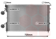 37002248 chladič 2.0i +AC [653*460*28] 37002248 VAN WEZEL