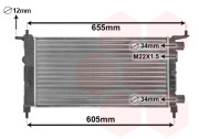 37002261 chladič 1.0i 12V 52828526 VAN WEZEL