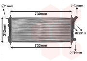 37002263 chladič 1.0i 12V +AC [680*285*27] 37002263 VAN WEZEL