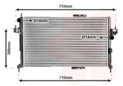 37002305 chladič 1.7Di 8V AC, 1.7DTi 8V AC 60036832 VAN WEZEL