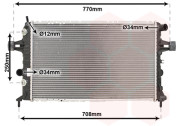 37002329 chladič 2.0DTi (+AUT±AC), 2.2DTi (+AUT±AC) [600*368*42] 37002329 VAN WEZEL