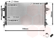 37002362 chladič 1.4i 16V (±AC), 1.4i 16V Twinport (±AC), 1.8i 16V (±AC) [600*370*14] 37002362 VAN WEZEL