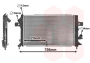 37002383 chladič 2.0i 16V Turbo OPC AC, 1.3CDTi AC, 1.7CDTi AC, 1.9CDTi AC 60037028 VAN WEZEL