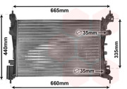 37002408 chladič 1.0i 12V AC, 1.2i 16V AUTAC, 1.4i 16V AUTAC 54037526 VAN WEZEL