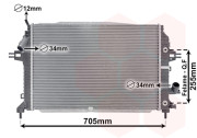 37002460 chladič 1.9CDTi AUTAC, 2.0i 16V Turbo AAC VAN WEZEL