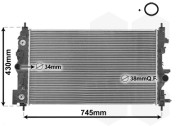 37002546 chladič 1.6i 16V Turbo (+A±AC) [680*395*28] 37002546 VAN WEZEL