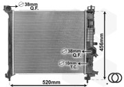 37002562 chladič 1.4i 16V Turbo (±AC) [470*428*26] 37002562 VAN WEZEL