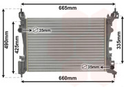 37002574 chladič 1.2i (±AC), 1.4i (±AC) 37002574 VAN WEZEL