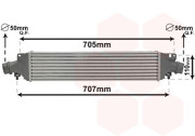 37004422 intercooler 1.7CDTi 92kW (±AC) [572*132*53] 37004422 VAN WEZEL