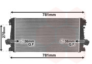 37004550 intercooler 1.7CDTi 92kW AAC, 2.0CDTi AAC 66536830 VAN WEZEL