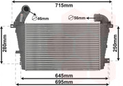 37004585 intercooler 1.7CDTi [840*560*230] 37004585 VAN WEZEL